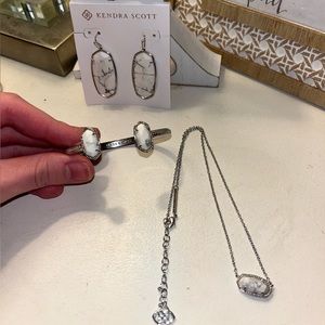 Kendra Scott White Howlite & Silver SET or Separates!